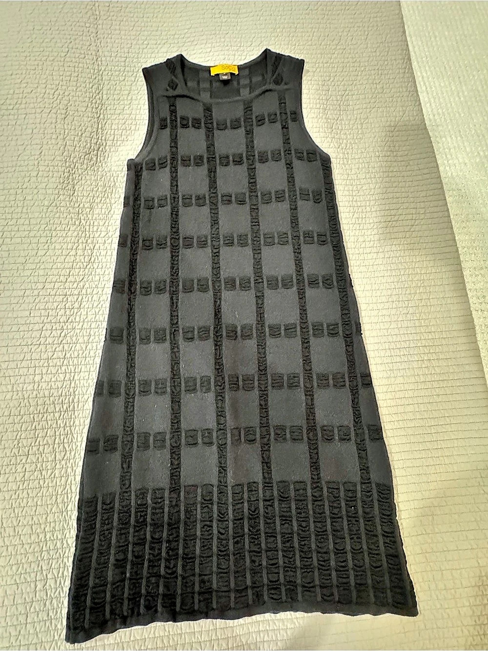 Soca St John Black Geometric Mini Dress Size P Like New